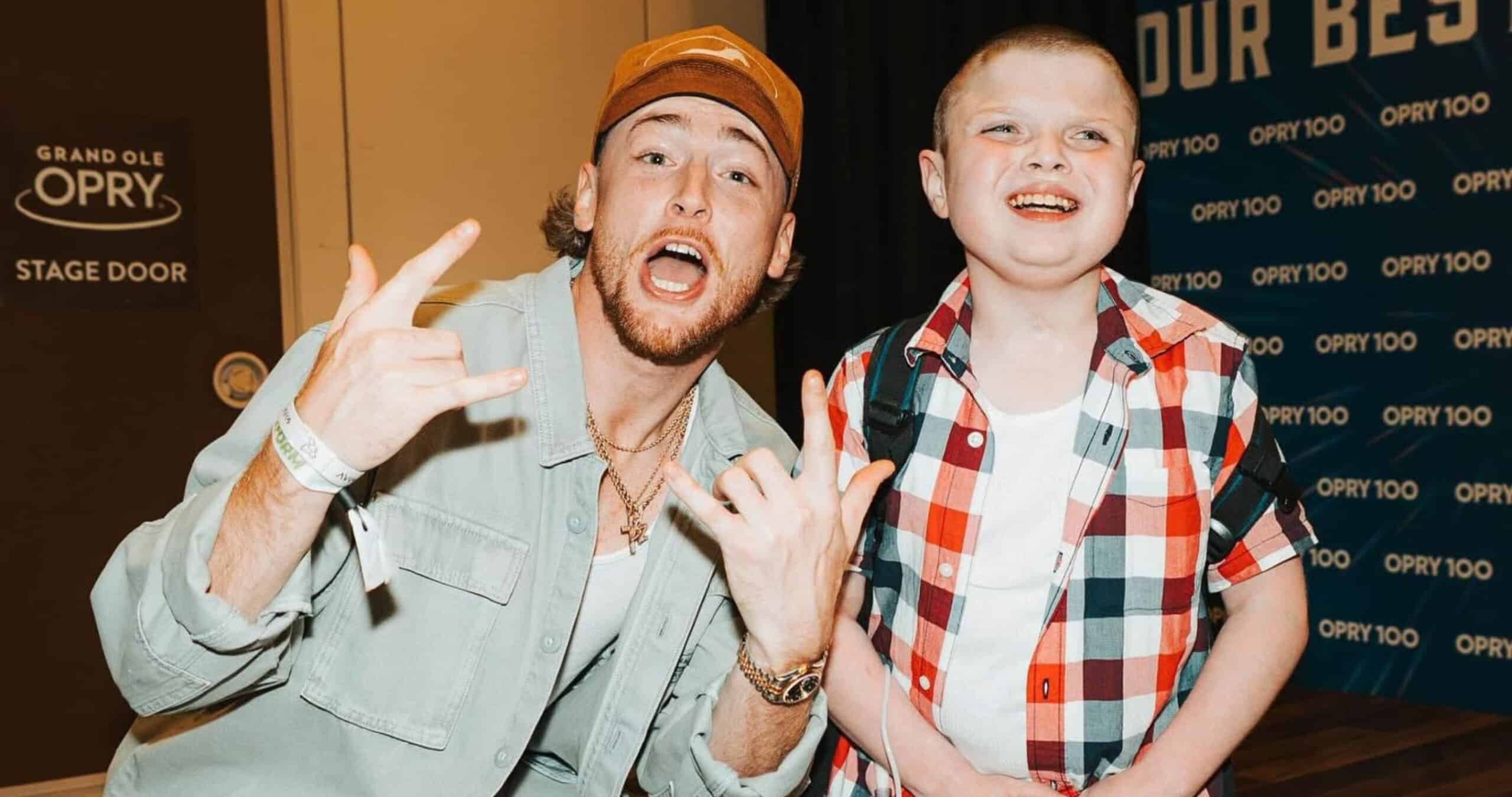 Bailey Zimmerman And 10-Year-Old Fan Lucas Share Tear-Jerking Reunion At The Grand Ole Opry
